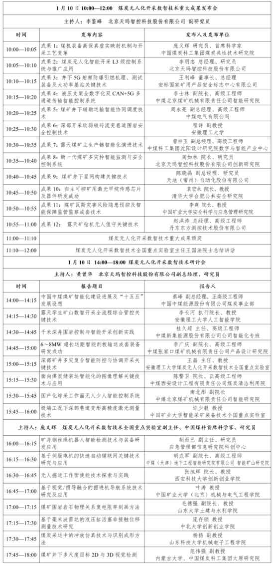 今日直播┃煤炭无人化开采数智技术研讨会暨成果发布会
