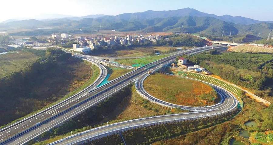我司武夷新区绕城高速公路建成通车