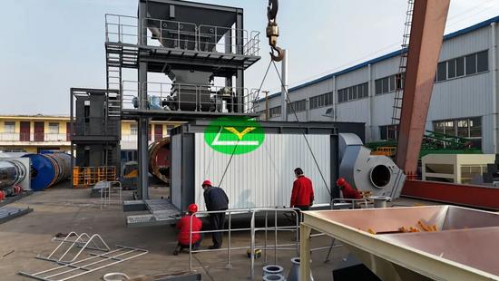 2026开年实拍！首套出口1500型沥青拌合站会装后发货现场