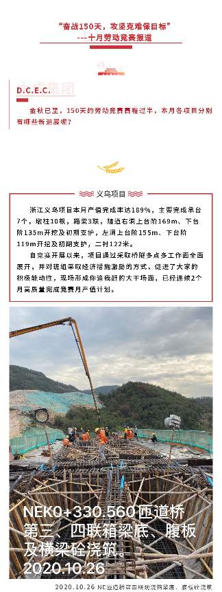 “奋战150天，攻坚克难保目标”---十月劳动竞赛报道(图1)