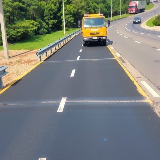 三明高速超薄罩面SuperLayer磨耗层试验段顺利完成(图1)