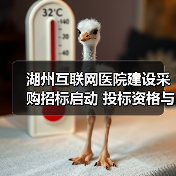 湖州互联网医院建设采购招标启动 投标资格与流程全解析(图1) 湖州互联网医院建设采购招标启动 投标资格与流程全解析(图1)