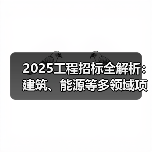 2025工程招标全解析：建筑、能源等多领域项目深度解读（图4）