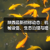 陕西最新招标动态：机械设备、生态治理与建筑项目信息汇总（图4）