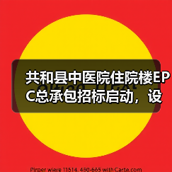 共和县中医院住院楼EPC总承包招标启动，设计施工一体化项目如何选？（图4）