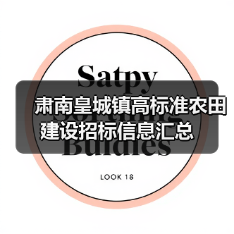 肃南皇城镇高标准农田建设招标信息汇总（图2）