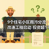 9个住宅小区雨污分流改造工程启动 投资超1796万元（图1）