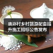 庙峁村乡村旅游配套提升施工招标公告发布