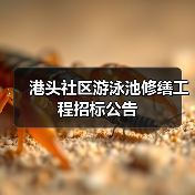 港头社区游泳池修缮工程招标公告(图4) 港头社区游泳池修缮工程招标公告(图4)