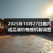 2025年10月27日国内成品油价格按机制调整(图4) 2025年10月27日国内成品油价格按机制调整(图4)