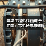 建设工程机械新闻行业知识:常见场景与选择要点(图1) 建设工程机械新闻行业知识:常见场景与选择要点(图1)