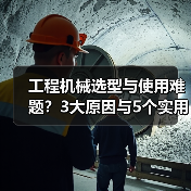 工程机械选型与使用难题?3大原因与5个实用解决方法(图2) 工程机械选型与使用难题?3大原因与5个实用解决方法(图2)