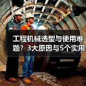 工程机械选型与使用难题?3大原因与5个实用解决方法(图3) 工程机械选型与使用难题?3大原因与5个实用解决方法(图3)