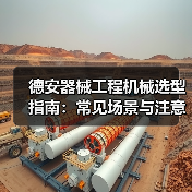 德安器械工程机械选型指南:常见场景与注意事项(图4) 德安器械工程机械选型指南:常见场景与注意事项(图4)