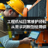 工程机械日常维护经验:从需求判断到使用保养方法(图4) 工程机械日常维护经验:从需求判断到使用保养方法(图4)