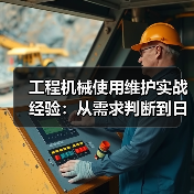 工程机械使用维护实战经验:从需求判断到日常保养(图1) 工程机械使用维护实战经验:从需求判断到日常保养(图1)