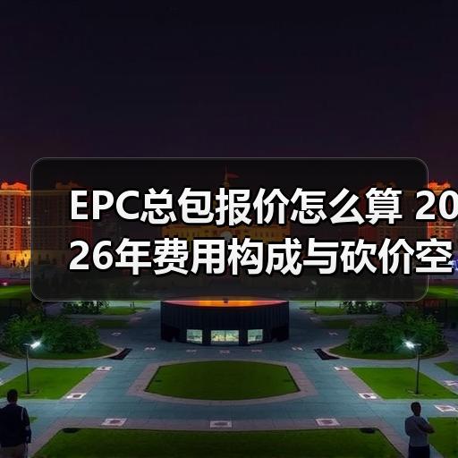 EPC总包报价怎么算 2026年费用构成与砍价空间拆解 EPC总包报价怎么算 2026年费用构成与砍价空间拆解