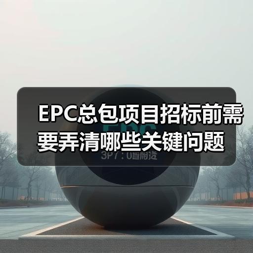 EPC总包项目招标前需要弄清哪些关键问题